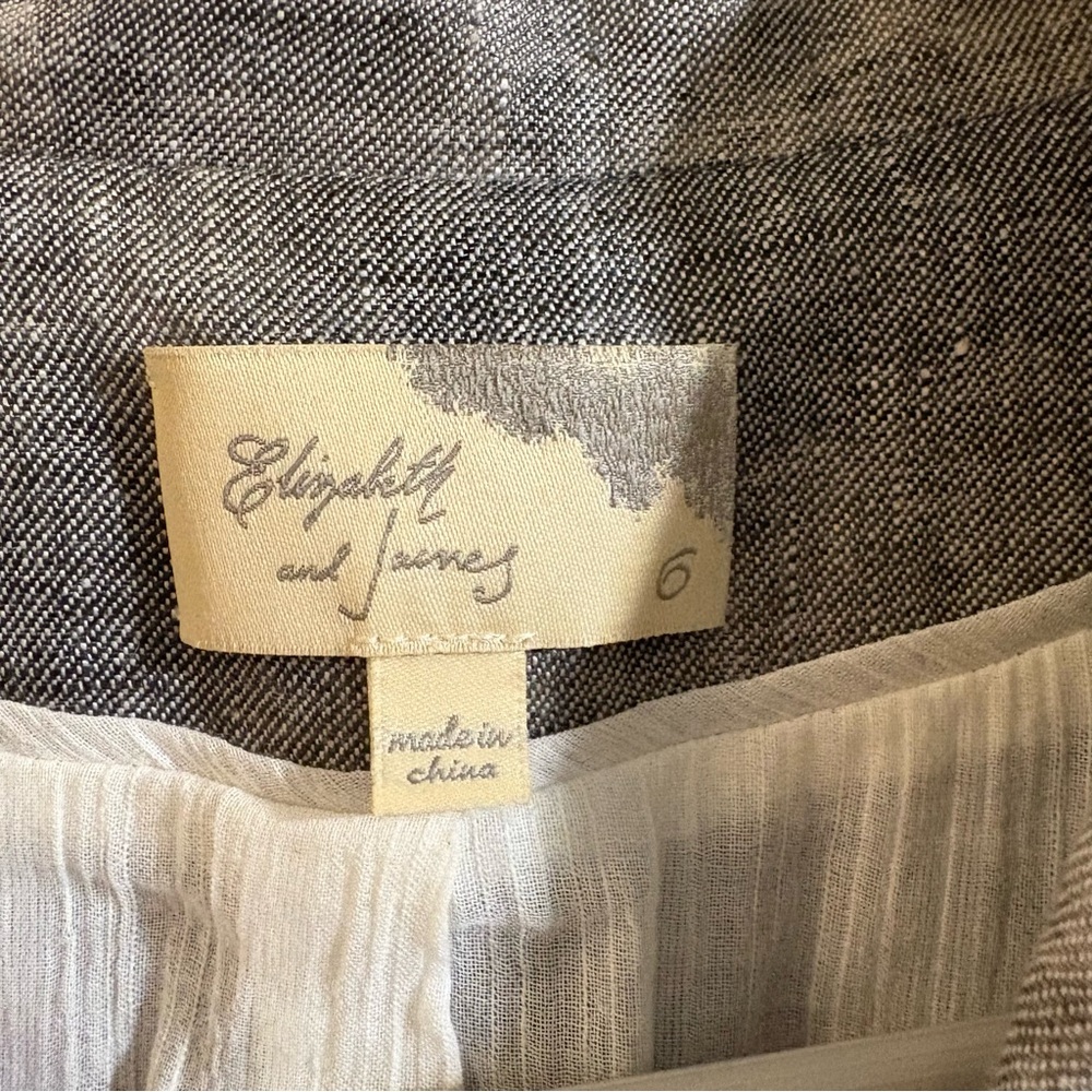 Elizabeth and James Textured‎ Gray Blazer - Picture 3 of 11